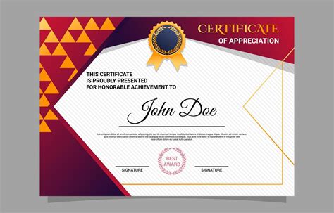 Download School Certificate of Appreciation Design Template for free