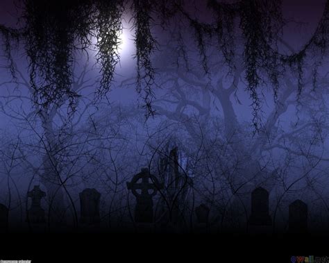 Image detail for -Scary graveyard at night wallpaper #18269 - Open ...