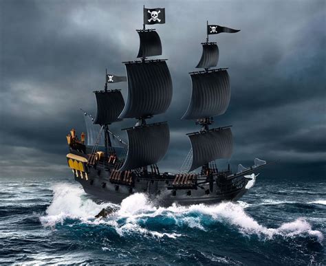 Revell 05499 Black Pearl Pirate Ship Kit 1/150