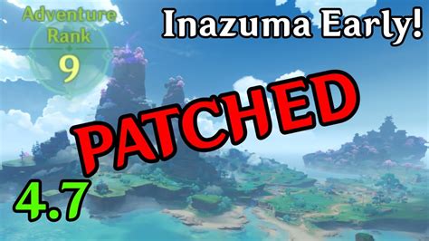 How to get to Inazuma EARLY in 4.7 [PATCHED] - YouTube