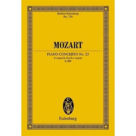 MOZART CONCERTO NO.23 - A MAJOR - PIANO & ORCHESTRA - ABC Books