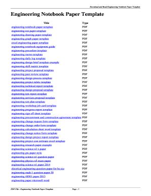 Engineering Notebook Template Word - Fill and Sign Printable Template ...