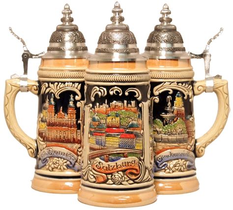 German Beer Stein - Salzburg Austria .25L