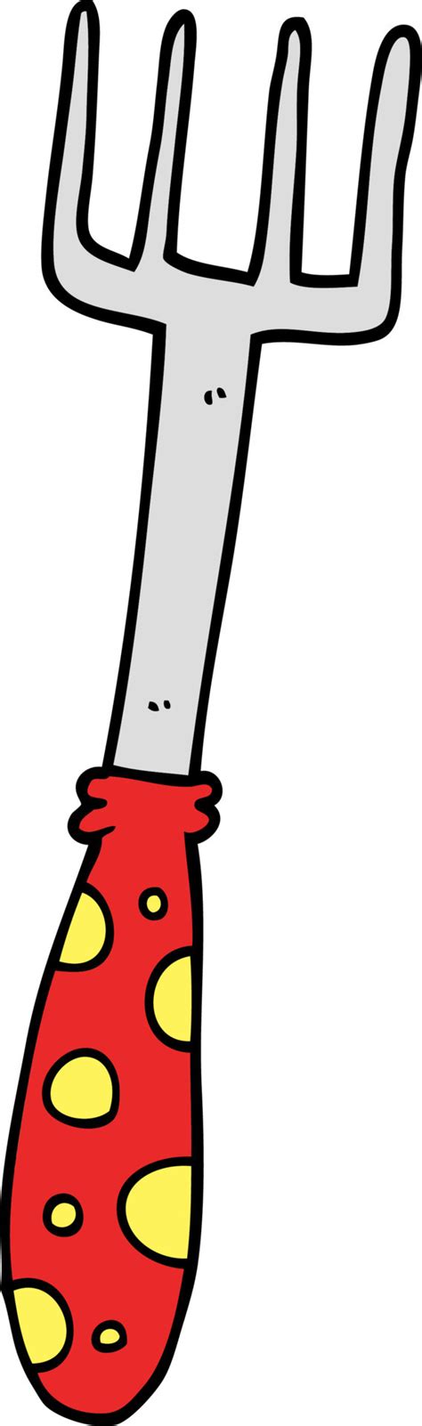 doodle cartoon fork 12989546 Vector Art at Vecteezy