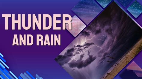 THUNDER and RAIN - For Relaxing and Focus - YouTube