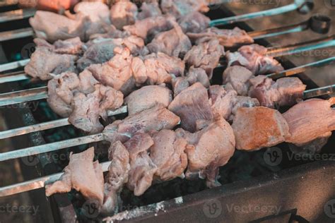 Shish kebab fried on grill 2466634 Stock Photo at Vecteezy