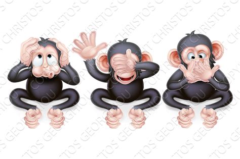 Hear no evil see no evil speak no evil monkeys | Custom-Designed ...