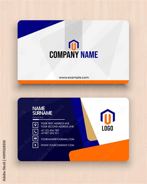 Modern Business template cards design, creative vector blue Company ...