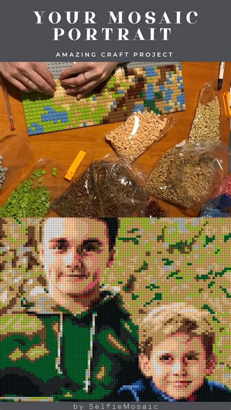 Custom Jigsaw Mosaic Portrait 40x30 102x77 cm / | Etsy | Lego diy ...