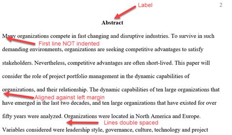 Abstract Page in APA Format: Easily Created Using Microsoft Word.