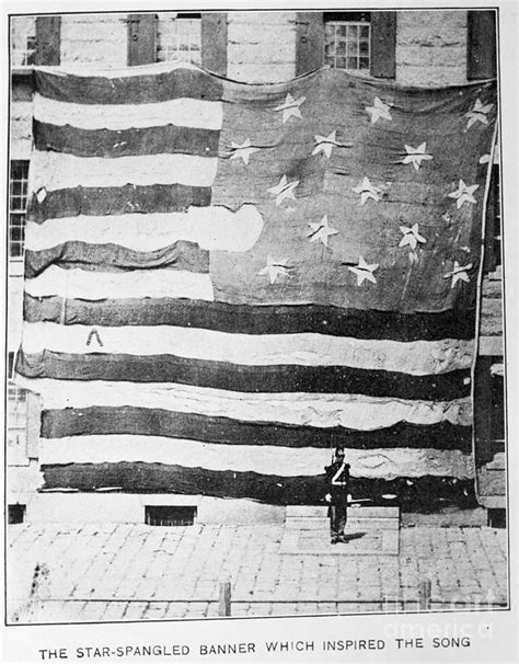 Fort Mchenry Battle Flag At Boston Navy Photograph by Bettmann - Fine ...