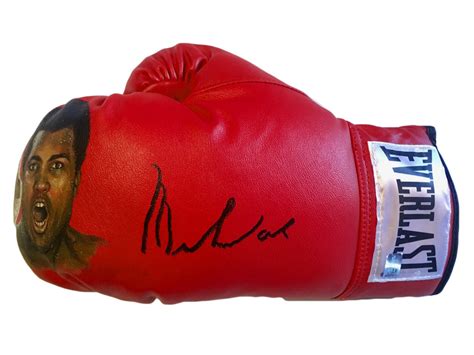 Muhammad Ali Autographed and Painted Everlast Boxing Glove with Ali co ...