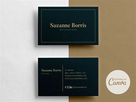 Business Card Canva Template Business Cards Business Card | Etsy