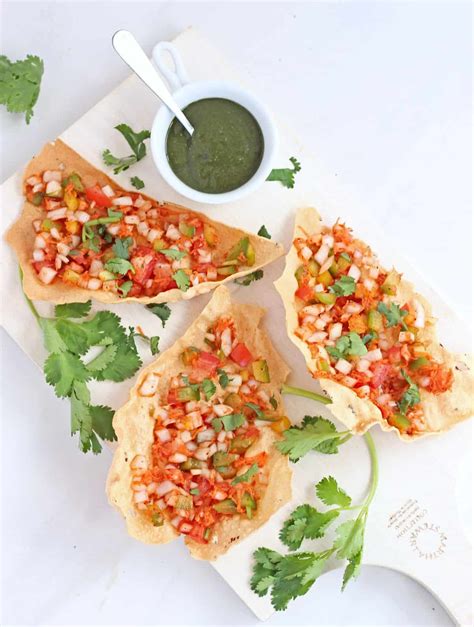 Masala Papad | Easy Indian Appetizer - The Yummy Palate