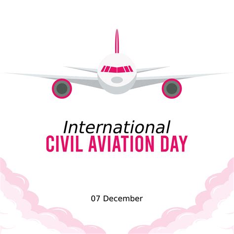 international civil aviation day vector illustration 5348956 Vector Art ...