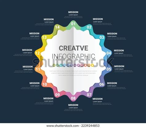 Infographic Circle Elements Design 14 Options Stock Vector (Royalty ...