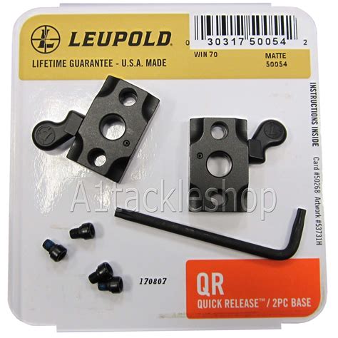 Leupold Quick Release QR 2 Piece Scope Mount Bases - Choose Rifle Model ...