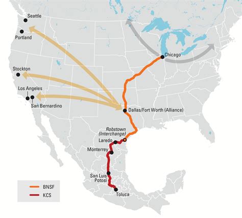 Kansas City Southern Railway Map