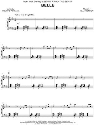 "Belle" Sheet Music - 26 Arrangements Available Instantly - Musicnotes