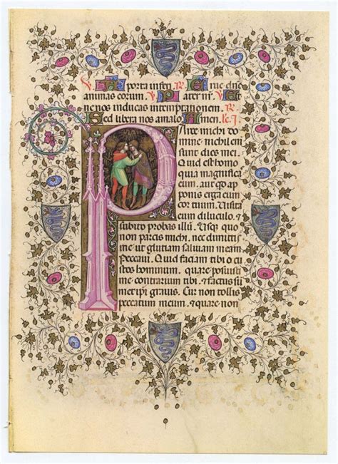 Illuminated Manuscript Page, Bible, Old ... | Illustrated manuscript ...