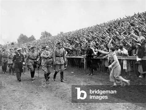 Image of Adolf Hitler at the Nuremberg Rally, 1934 (b/w photo)