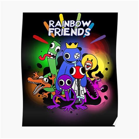 "Rainbow Friends Hug it Out Colors " Poster for Sale by hemphill1 ...