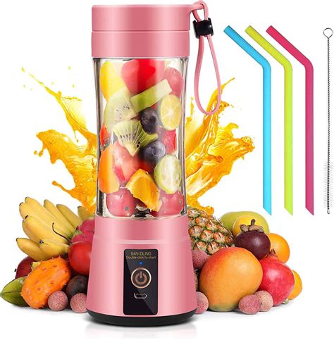 USB Chargeable Juicer Blender Blades Portable Blender Mini Blade Juicer ...