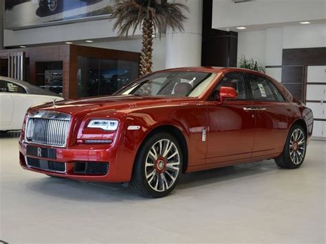 Hire a Rolls Royce Ghost Red | Rolls Royce Rental Dubai