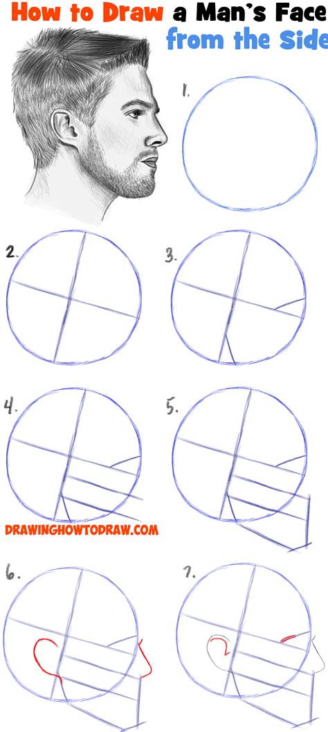 How To Draw A Face In Profile - Perspectivenumber Moonlightchai