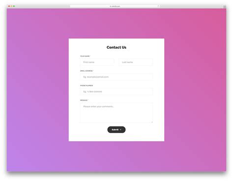 40 Best Free HTML5 & CSS3 Contact Form Templates 2024 - Colorlib