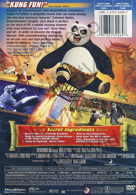 Kung Fu Panda (Full Screen Edition) on DVD Movie