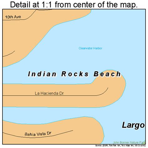 Indian Rocks Beach Florida Street Map 1233625