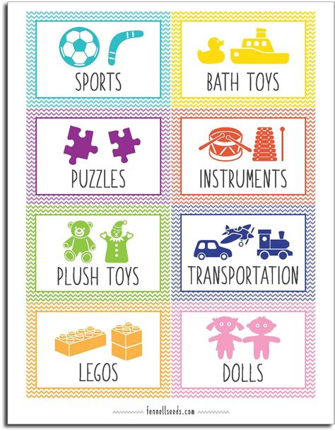 Free Printable Toy Labels - Printable Word Searches