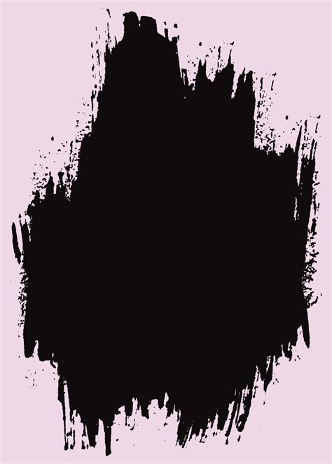 Black color thick brush stroke 16128422 Vector Art at Vecteezy