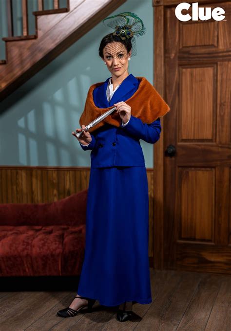 Mrs. Peacock Clue Women's Costume