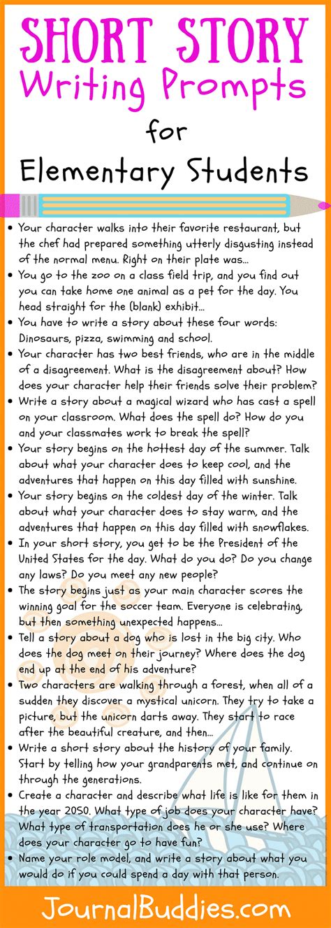 Use these short story writing prompts to encourage your students to ...