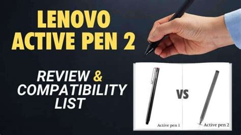 Lenovo Active Pen 2 Vs 1 (Review & Compatibility Guide) 2024