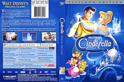 Walt Disney DVD Covers - Cinderella: 2 Disc Platinum Edition - Walt ...