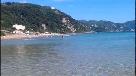 Corfu - Glyfada Beach **OMG How Beautiful** - YouTube