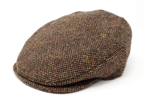 Hanna Hats - Irish Tweed Flat Cap for Men's Donegal Vintage Driving Hat ...