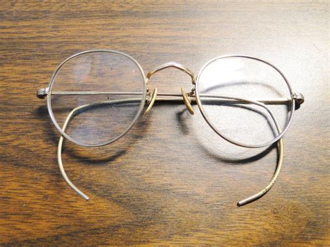 Vintage 12K Gold Filled Wire Rim Eye Glasses Nice | Etsy | Glasses, Eye ...