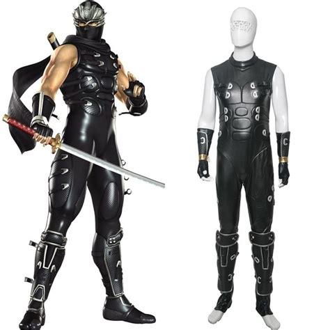 Ninja Gaiden Ryu Hayabusa Cosplay Costume Leather Full Set ...