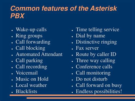 PPT - Asterisk The Open Source PBX PowerPoint Presentation, free ...