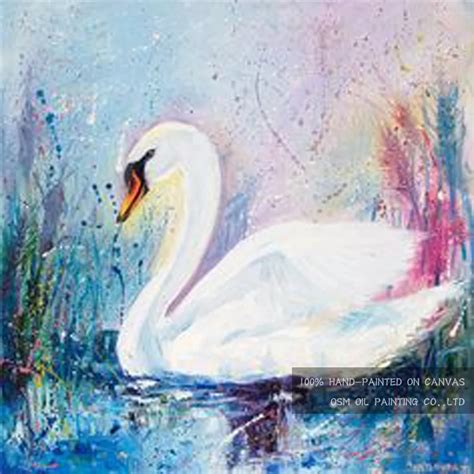 Aliexpress.com : Buy Skills Artist Hand painted Beautiful Animal Swan ...