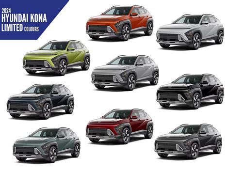 2024 Hyundai Kona Limited - All Color Options