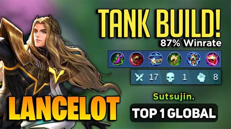 LANCELOT TANK BUILD New Meta Gameplay [ Top 1 Global Lancelot Best ...