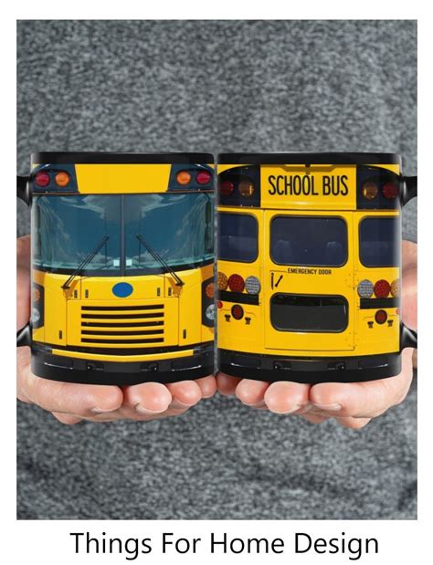 Bus Driver Mugs, School Bus Mugs, 100 Days of School, Yellow Bus Gift ...