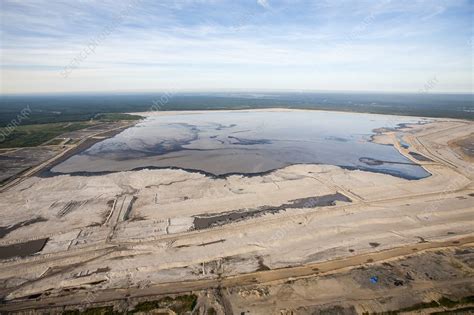 tailings pond, Fort McMurray, Canada - Stock Image - C023/1526 ...