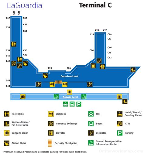 LaGuardia Airport Terminal C Map