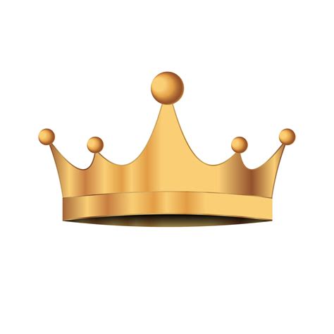 Golden crown. Transparent background. Illustration 12289751 PNG